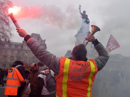 Fotogalería: Francia vive la primera gran protesta de la era Macron