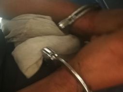 El sujeto de 35 años fue presentado ante el agente ministerial para continuar con el proceso legal correspondiente. ESPECIAL/