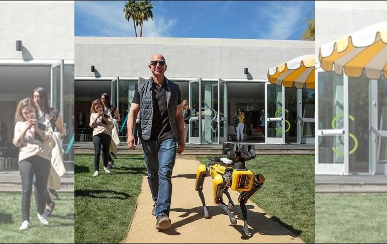 El perro robot de Bezos es capaz de trotar de manera interrumpida hasta un metro. INSTAGRAM / jeffbezos