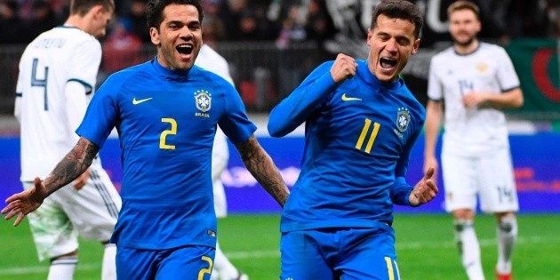Brasil golea a Rusia en amistoso