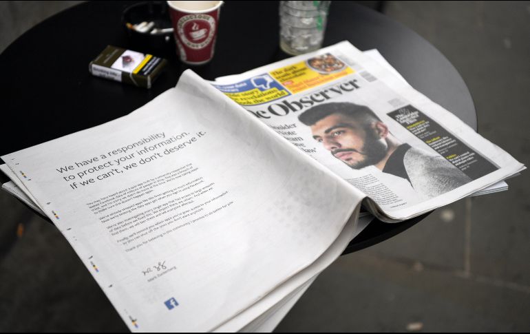 En la carta de disculpa, Zuckerberg admite que faltó a la confianza de los usuarios. EFE / N. Hall