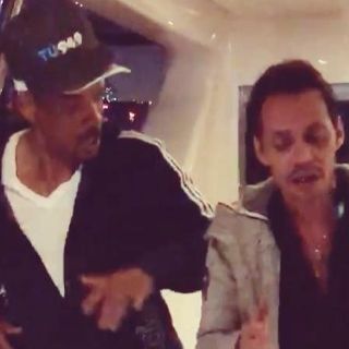 Will Smith aprende a bailar salsa con Marc Anthony