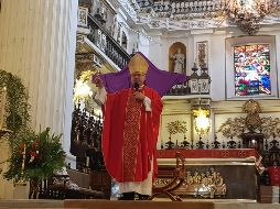 El Cardenal celebró la misa del Domingo de Ramos. EL INFORMADOR / R. Bobadilla