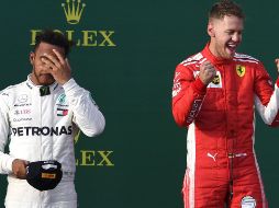 ¡No te preocupes, Lewis! Al campeonato todavía le quedan muchas fechas. AFP/W. West