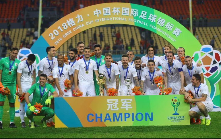 Con este resultado, Uruguay se quedó con el título del cuadrangular donde participaron también China, República Checa y Gales. EFE / J. Lee
