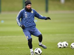 Ever Banega se perfila como el reemplazo de ''La Pulga'' en el Wanda Metropolitano para enfrentar a un conjunto español que ansía conseguir la victoria. AFP / G. Boyus