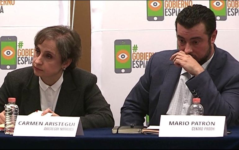 Carmen Aristegui y Mario Patrón, dos de los afectados. Aún no ha sido interrogado ninguno de los operadores de la tecnología de vigilancia EFE/Archivo