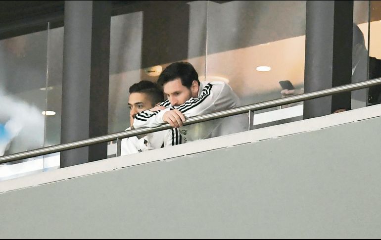 La cara desencajada de Messi tras la goleada que recibió Argentina lo dijo todo. AFP