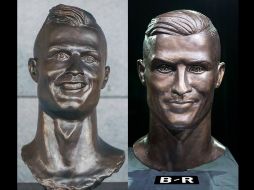 ''Si no era igual que Ronaldo al cien por cien es porque la gente debe entender que el arte es una forma de expresión y no una ciencia exacta'', dice el artista. ESPECIAL / TWITTER