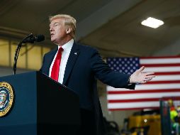 A través de las redes sociales, Trump se mostró contento con las negociaciones para la construcción del muro. AP/ P. Martínez