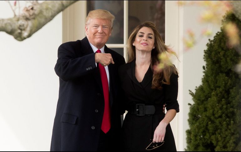 Hicks era la asesora más veterana de Trump y tan cercana al presidente que muchos la conocían como su 