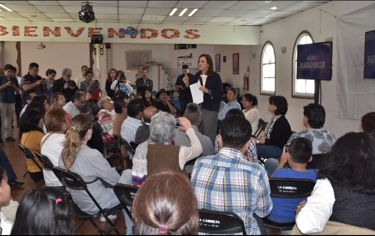 Margarita Zavala se reunió con habitantes del municipio de Ecatepec. NTX / P. Sánchez
