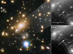 Icarus se ubica en una galaxia espiral distante, cuya luz tardó nueve mil millones de años en llegar a la Tierra. TWITTER / @NASAHubble