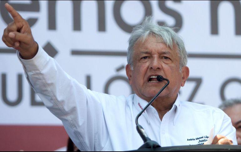 El político tabasqueño recomendó a Donald no abusar y  actuar como jefe de Estado, sin ofender a “nuestro pueblo”. AFP / J. Aguilar