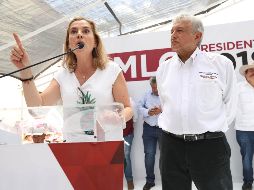 Beatriz Gutiérrez pidió defender la democracia y se comprometió a que ella misma defenderá las elecciones del 1 de julio. SUN / V. Rosas