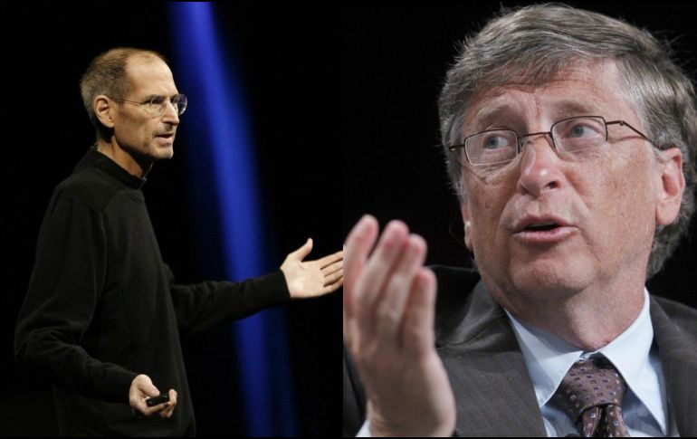 Steve Jobs (izquierda) Bill Gates (derecha) Fotos: AFP y AP / Archivo