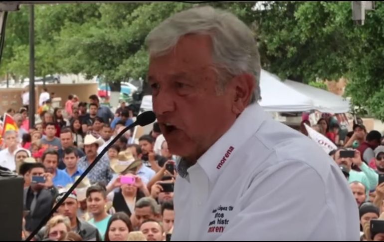 López Obrador realizó un acto proselitista en la ciudad fronteriza de Piedras Negras, Coahuila. YOUTUBE / Andrés Manuel López Obrador