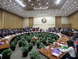 La reunión entre los consejeros y representantes de los candidatos duró aproximadamente cuatro horas. SUN/L. Cortés