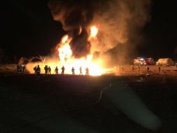 El martes pasado, una toma clandestina causó un incendio en el poliducto Salamanca-Guadalajara, en Tlajomulco. ESPECIAL