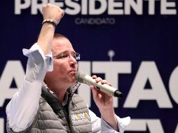 En un evento proselititsta realizado en Puebla, Anaya externó su apoyo a la reacción de Peña Nieto ante la decisión de Trump de militarizar la frontera. SUN / A. Ojeda