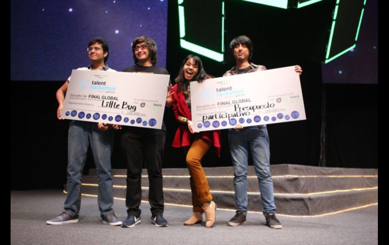 Estos fueron los equipos ganadores del hackaton en Talent Land. EL INFORMADOR/ A. Camacho