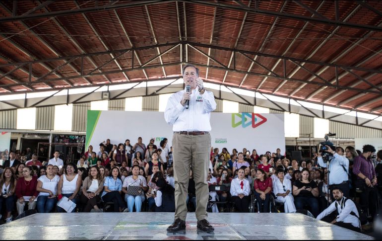 Meade participó hoy en un evento de campaña en Querétaro. SUN / G. Espinosa