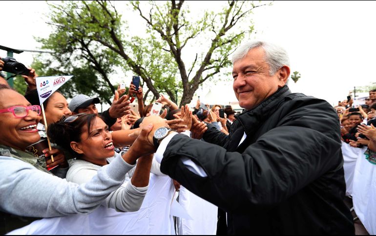 López Obrador expresó tener el objetivo de que los mexicanos no tengan necesidad de salir del país en busca de trabajo. SUN / V. Rosas