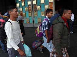 Los integrantes de la Caravana esperan reunirse este lunes con el resto de los migrantes que componen este movimiento y que se encuentran en Puebla, para dirigirse a la frontera con la Unión Americana.  SUN/ J. Reyes