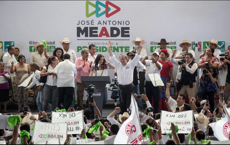 El candidato presidencial encabezó por la mañana un acto en Ciudad Cardel, Veracruz. SUN / G. Espinosa