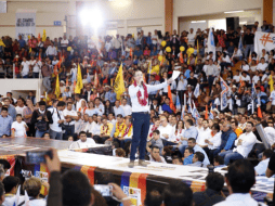 Durante el acto de campaña Anaya destacó que faltan 85 días para lograr la gran transformación de paz, progreso y prosperidad en el país. TWITTER/ @RicardoAnayaC
