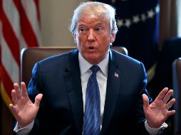 Trump también aprovechó para hablar de sus relaciones comerciales con China y Corea del Sur. AP / E. Vucci