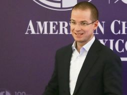 Propuestas duras. Ricardo Anaya participa en la 101 Asamblea General de Socios de la American Chamber of Commerce. SUN