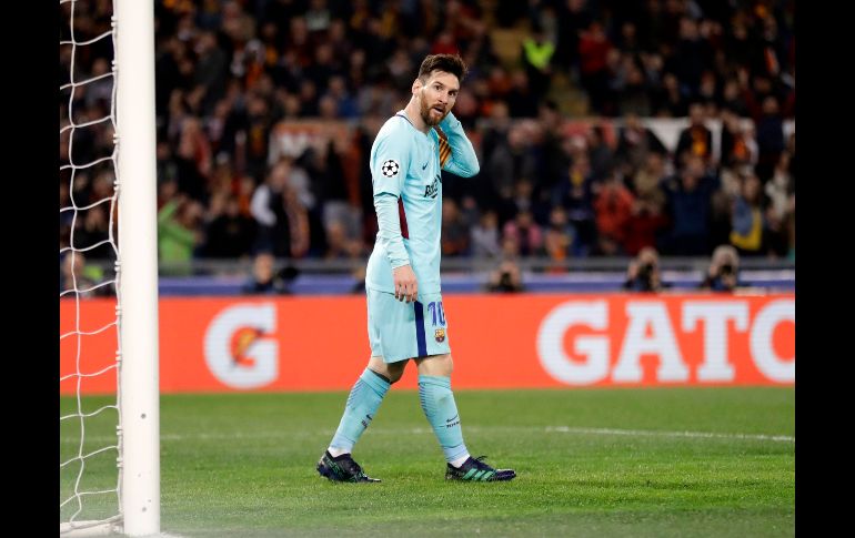 Lionel Messi reacciona tras fallar un intento de gol. AP/A. Medichini