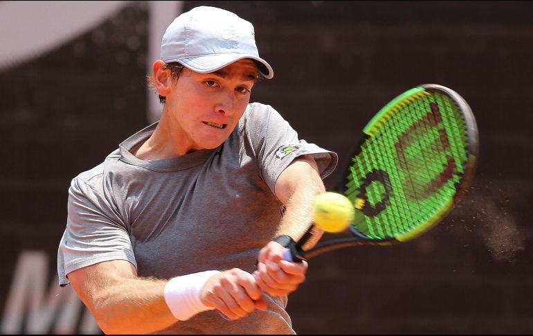 El tenista mexicano Luis Patiño quedó eliminado en la primera ronda del CDMX Open. NTX / I. Hernández