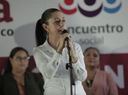 Sheinbaum acudió a un debate con los otros candidatos por la gubernatura de la Ciudad de México con Loret de Mola. TWITTER / @Claudiashein