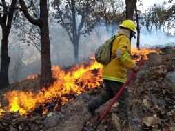 Autoridades recomiendan a la población no brindar apoyo a las corporaciones para el combate del incendio ya que podría ser peligroso, así como evitar rumores sobre el hecho. ESPECIAL/