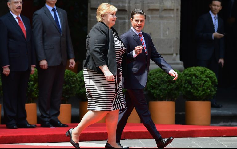El Presidente de México compartió su postura ante la visita de la Primer Ministra Noruega. AFP / P. Pardo