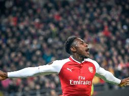 Welbeck celebra el primer gol de los Gunners. AFP/A. Nemenov