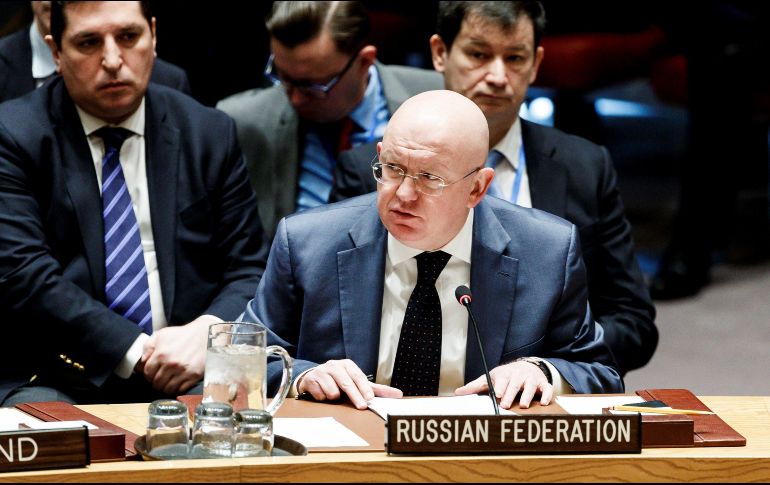 Moscú defiende que el supuesto ataque químico del pasado sábado en Duma fue un montaje, y que EU y sus aliados buscan usarlo como pretexto para actuar contra las autoridades de Damasco. EFE / J. Lane
