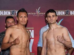 En el quinto asalto, Vargas (I) castigó con insistencia a Salka (D), que ya no peleó el séptimo episodio.  FACEBOOK/@fantasysprings