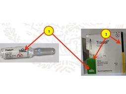 El producto presenta diferencias en el empaque primario y secundario, como son colores distintos al original, diferencias en la ampolleta y en su contenedor plástico. ESPECIAL/TWITTER