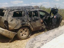 Saldo. Uno de los vehículos en los que iban los presuntos delincuentes. EFE