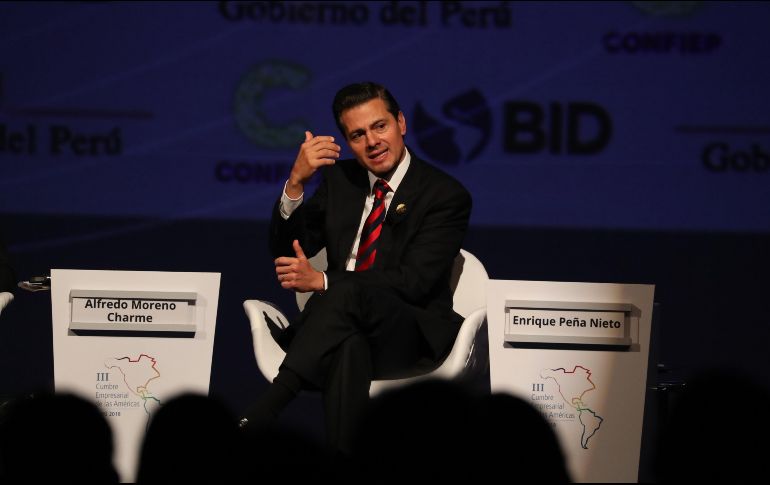 Peña Nieto dice que México acude a este encuentro de América con plena confianza en la capacidad de nuestros los países del hemisferio para resolver los grandes retos regionales. EFE/ M. Gutiérrez