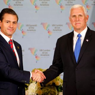 Mike Pence dice que no habló del muro con Peña Nieto
