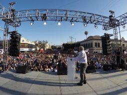 A través de su cuenta de Twitter, López Obrador publicó un video de un acto en Tijuana. TWITTER / @lopezobrador_