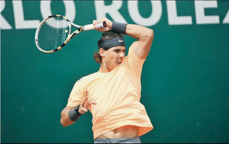 Rafael Nadal. El español va por su título número 11 en el Masters de Montecarlo. AP