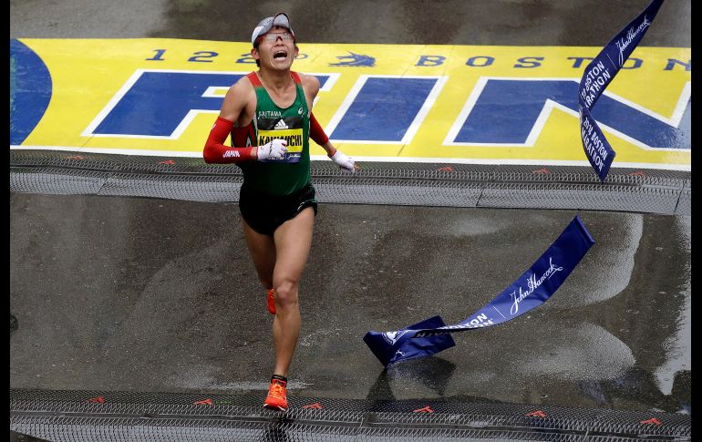 Yuki Kawauchi, de Japón, gana la edición 122 del Maratón de la ciudad de Boston, en Estados Unidos. AP/C. Krupa