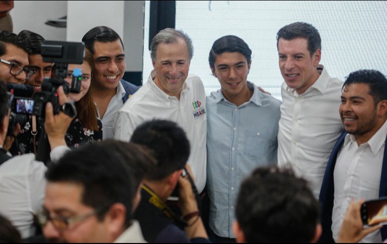 Luego de sostener un encuentro junto a consejeros de la Canaco, Castro acompañó a Meade a un encuentro con empresarios. EL INFORMADOR / G. Gallo