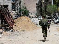 El pasado sábado EU, Francia y Reino Unido llevaron a cabo un ataque conjunto contra instalaciones en Siria. AFP/L. Beshara