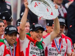 La tabla de goleo en Holanda está sumamente apretada; el ex jugador del Pachuca se ubica entre un contingente de cuatro segundos lugares. TWITTER / @psveindhoven